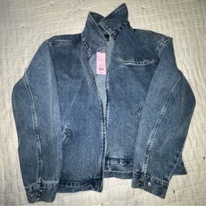 Large denim jacket